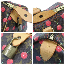 Load image into Gallery viewer, LOUIS VUITTON ルイ ヴィトン モノグラムチェリー 村上隆 スピーディ25 ハンドバッグ ミニボストン M95009 美品 中古 43725