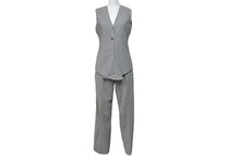 Load image into Gallery viewer, マルジェラ期 HERMES エルメス セットアップ スーツ サイズ38 グレー ノースリーブ ヴィンテージ 中古 43726