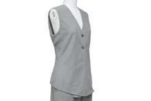 Load image into Gallery viewer, マルジェラ期 HERMES エルメス セットアップ スーツ サイズ38 グレー ノースリーブ ヴィンテージ 中古 43726