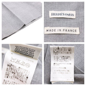 マルジェラ期 HERMES エルメス セットアップ スーツ サイズ38 グレー ノースリーブ ヴィンテージ 中古 43726