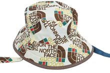 Load image into Gallery viewer, GUCCI × The North Face グッチ ザ ノースフェイス バケットハット ナイロン ホワイト ブルー 652942 4HADY 9769 美品 中古 43734