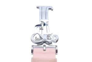 Jacob&co ジェイコブ 5タイムゾーン 47mm 純正ラバーベルト 腕時計 替えベルト ウレタンベルト ピンク シルバー 中古 43754