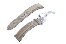 Load image into Gallery viewer, Jacob&amp;co ジェイコブ 5タイムゾーン 47mm 純正レザーベルト 腕時計 替えベルト レザー カーキ シルバー 良品 中古 43758