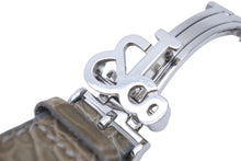 Load image into Gallery viewer, Jacob&amp;co ジェイコブ 5タイムゾーン 47mm 純正レザーベルト 腕時計 替えベルト レザー カーキ シルバー 良品 中古 43758
