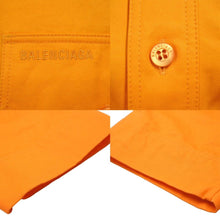 Load image into Gallery viewer, BALENCIAGA バレンシアガ 21SS オーバーサイズ シャツ オレンジ トップス ロゴ 刺繍 サイズXXS 美品 中古 43766