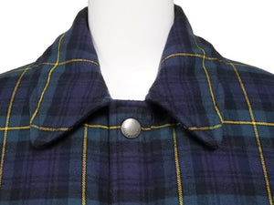 BALENCIAGA バレンシアガ チェック ダウンジャケット アウター マルチカラーロゴ 602447 サイズ44 美品 中古 43779