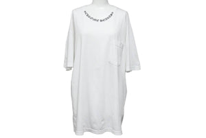CHROME HEARTS クロムハーツ 半袖Tシャツ Neck Logo Pocket Tee ポケットティー ネックロゴ コットン ホワイト XL 良品 中古 43782