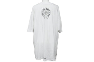 CHROME HEARTS クロムハーツ 半袖Tシャツ Neck Logo Pocket Tee ポケットティー ネックロゴ コットン ホワイト XL 良品 中古 43782