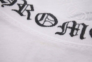 CHROME HEARTS クロムハーツ 半袖Tシャツ Neck Logo Pocket Tee ポケットティー ネックロゴ コットン ホワイト XL 良品 中古 43782