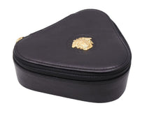 Load image into Gallery viewer, Gianni Versace ジャンニ ヴェルサーチ ジュエリーボックス メデューサ レザー ブラック ゴールド 美品 中古 43789