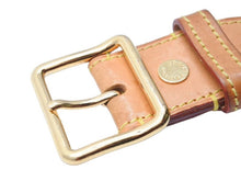 Load image into Gallery viewer, Louis Vuitton ルイヴィトン ベルト サンチュール M9622 モノグラム ウォーター キャンバス ブラウン ピンク 85/34 美品 中古 43790