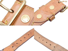 Load image into Gallery viewer, Louis Vuitton ルイヴィトン ベルト サンチュール M9622 モノグラム ウォーター キャンバス ブラウン ピンク 85/34 美品 中古 43790