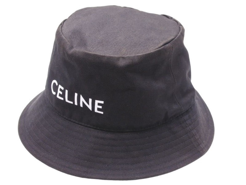 CELINE セリーヌ バケットハット キャップ 帽子 ロゴ 2AU5B968P