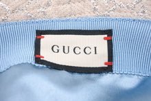 画像をギャラリービューアに読み込む, 極美品 GUCCI グッチ バケットハット 帽子 GGラメ GG柄 ウール ナイロン 金属繊維 ホワイト シルバー サイズL 中古 43809
