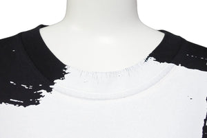 MAISON MARGIELA メゾンマルジェラ ロゴペイント 半袖Ｔシャツ ブラック ホワイト S29GC0282 S22816 サイズS 美品 中古 43815