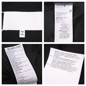 MAISON MARGIELA メゾンマルジェラ ロゴペイント 半袖Ｔシャツ ブラック ホワイト S29GC0282 S22816 サイズS 美品 中古 43815