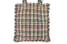 Load image into Gallery viewer, CHANEL シャネル No5 トショッピング ートバッグ 肩掛けバッグ 23番台 ツイード レザー マルチカラー シルバー金具 美品 中古 43844