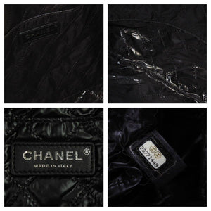 CHANEL シャネル No5 トショッピング ートバッグ 肩掛けバッグ 23番台 ツイード レザー マルチカラー シルバー金具 美品 中古 43844