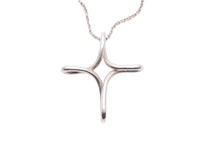 Load image into Gallery viewer, TIFFANY&amp;Co ティファニー オープンクロスネックレス インフィニティクロス エルサペレッティ 3.2g シルバー925 美品 中古 43855
