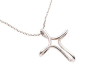Load image into Gallery viewer, TIFFANY&amp;Co ティファニー オープンクロスネックレス インフィニティクロス エルサペレッティ 3.2g シルバー925 美品 中古 43855