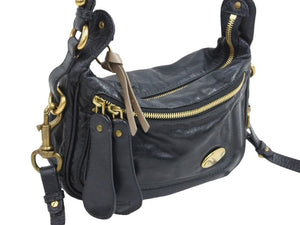 Chloe クロエ 2WAYバッグ ワンショルダーバッグ ショルダーバッグ ハンドバッグ レザー ブラック ゴールド金具 良品 中古 43874