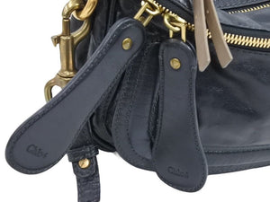 Chloe クロエ 2WAYバッグ ワンショルダーバッグ ショルダーバッグ ハンドバッグ レザー ブラック ゴールド金具 良品 中古 43874