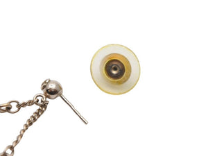 CHANEL シャネル ピアス 耳飾り ココマーク クローバー アクセサリー ヴィンテージ ブラック ゴールド GP 美品 中古 43887