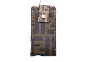 新品未使用 FENDI フェンディ iPodケース nano 第二世代 ズッカ柄 7AR202 アクセサリー 小物 ブラウン 43889