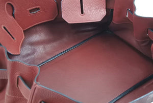 ゴルチェ期 エルメス ショルダーバーキン トリヨンクレマンス レッド □I刻印 ショルダーバッグ 美品 中古 43891