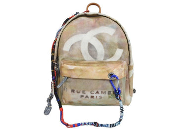 激レア 極美品 シャネル CHANEL A92352 2014年コレクション グラフィティ ペイント リュック アクト2 中古 43896 正規品 送料無料