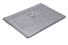 Load image into Gallery viewer, 極美品 CHANEL シャネル カードケース パスケース 名刺入れ オールドシャネル ココボタン 11番台 レザー シルバー 中古 43927