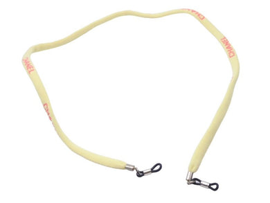 CHANEL シャネル メガネストラップ ネックレス ファッション小物 00T シルバーメッキ キャンバス イエロー ピンク 美品 中古 43946