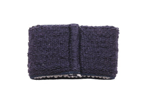CHANEL シャネル ココマーク COCO リストバンド 二点セット ブレスレット パイル地 ネイビー ホワイト 美品 中古 43947