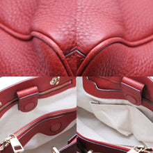 Load image into Gallery viewer, GUCCI グッチ バンブーショッパー ミディアム 2WAYバッグ ショルダーバッグ ハンドバッグ ゴールド金具 レッド 美品 中古 43956