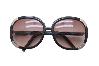 Chloe クロエ サングラス ブラウン メタル アイウェア 小物 バタフライ CL2119 C04 -135 中古 44009