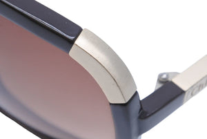 Chloe クロエ サングラス ブラウン メタル アイウェア 小物 バタフライ CL2119 C04 -135 中古 44009