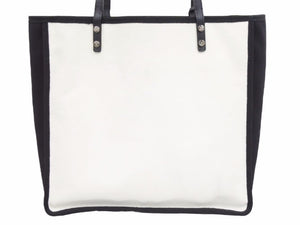 CHANEL シャネル トートバッグ ココマーク レッツレモンストレート ホイッスル ブラック ホワイト A92884 レディース 中古 44015