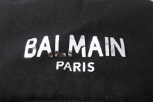 Load image into Gallery viewer, BALMAIN バルマン キャップ 帽子 ブランドロゴ RH1A009C056 コットン ブラック シルバー サイズTU 美品 中古 44018