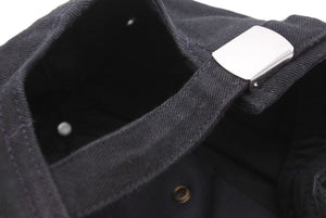 BALMAIN バルマン キャップ 帽子 ブランドロゴ RH1A009C056 コットン ブラック シルバー サイズTU 美品 中古 44018