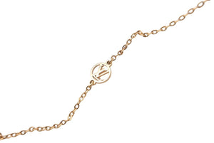 Louis Vuitton ルイヴィトン ネックレス ナノグラム アクセサリー ジュエリー LVサークル ネームタグモチーフ 美品 中古 44023