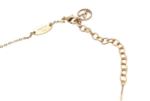Louis Vuitton ルイヴィトン ネックレス ナノグラム アクセサリー ジュエリー LVサークル ネームタグモチーフ 美品 中古 44023