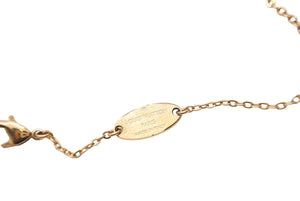 Louis Vuitton ルイヴィトン ネックレス ナノグラム アクセサリー ジュエリー LVサークル ネームタグモチーフ 美品 中古 44023