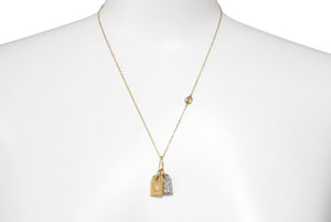Louis Vuitton ルイヴィトン ネックレス ナノグラム アクセサリー ジュエリー LVサークル ネームタグモチーフ 美品 中古 44023