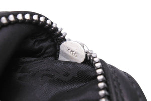 CHROME HEARTS クロムハーツ ポーチ 小物入れ ダガージップ ジッパーチェンジパース レザー シルバー925 ブラック 美品 中古 44036