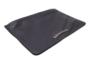 CHROME HEARTS クロムハーツ ポーチ 小物入れ ダガージップ ジッパーチェンジパース レザー シルバー925 ブラック 美品 中古 44036