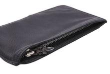Load image into Gallery viewer, CHROME HEARTS クロムハーツ ポーチ 小物入れ ダガージップ ジッパーチェンジパース レザー シルバー925 ブラック 美品 中古 44036