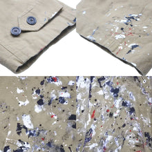 Load image into Gallery viewer, 極美品 BALENCIAGA バレンシアガ 22AW コート Artists paint-splatter car coat コットン ベージュ マルチカラー 46 中古 44047