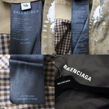 Load image into Gallery viewer, 極美品 BALENCIAGA バレンシアガ 22AW コート Artists paint-splatter car coat コットン ベージュ マルチカラー 46 中古 44047