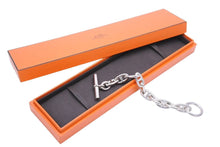 画像をギャラリービューアに読み込む, HERMES エルメス ブレスレット シェーヌダンクル GM 10コマ 新刻印 59.8g シルバー 925 バングル アクセサリー 美品 44061