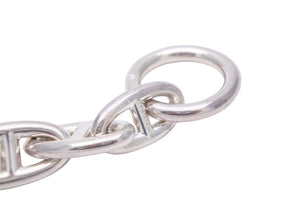HERMES エルメス ブレスレット シェーヌダンクル GM 10コマ 新刻印 59.8g シルバー 925 バングル アクセサリー 美品 44061